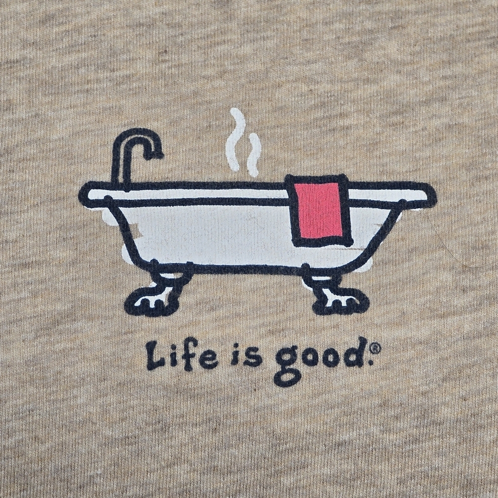 Life Is Good Women's Oatmeal Bath Small T-shirt